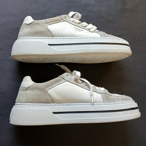 Copenhagen Studios Low-top Sneakers CPH181 Leather Mix White Size 9 - Picture 4 of 10